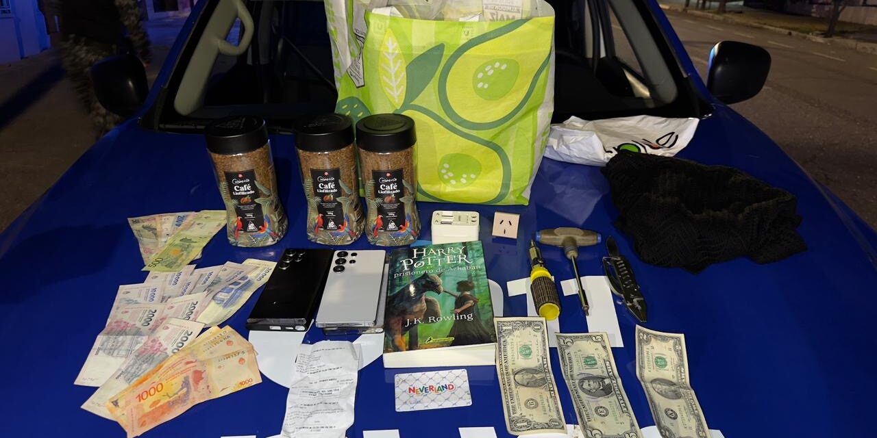 Robaron y fueron detenidos