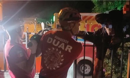 Quiso entrar a robar y quedó atrapado en la reja de la casa