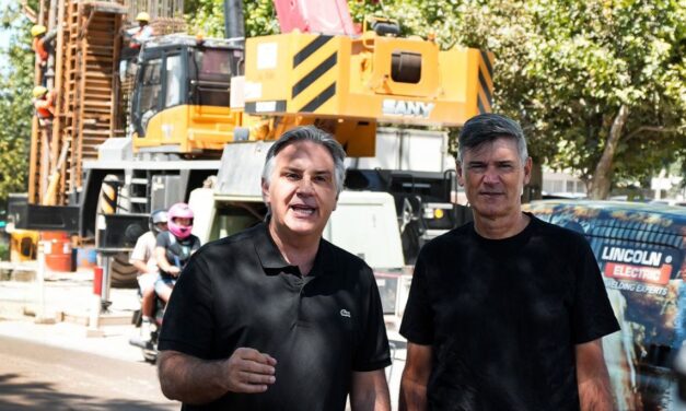 Llaryora supervisó el avance del altonivel de Ruta 36