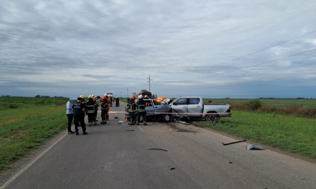 Tragedia en Las Varillas: choque frontal con una víctima