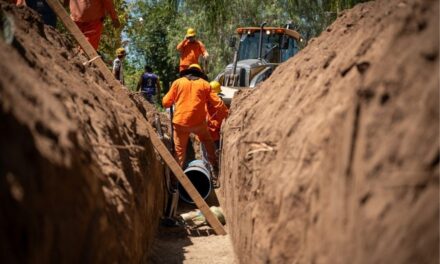 El Acueducto Oeste de Cruz del Eje avanza al 45%