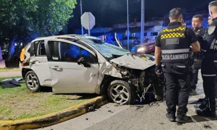 Detienen a un hombre tras evadir control y chocar