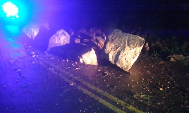 Desmoronamiento en Altas Cumbres: piden circular con precaución