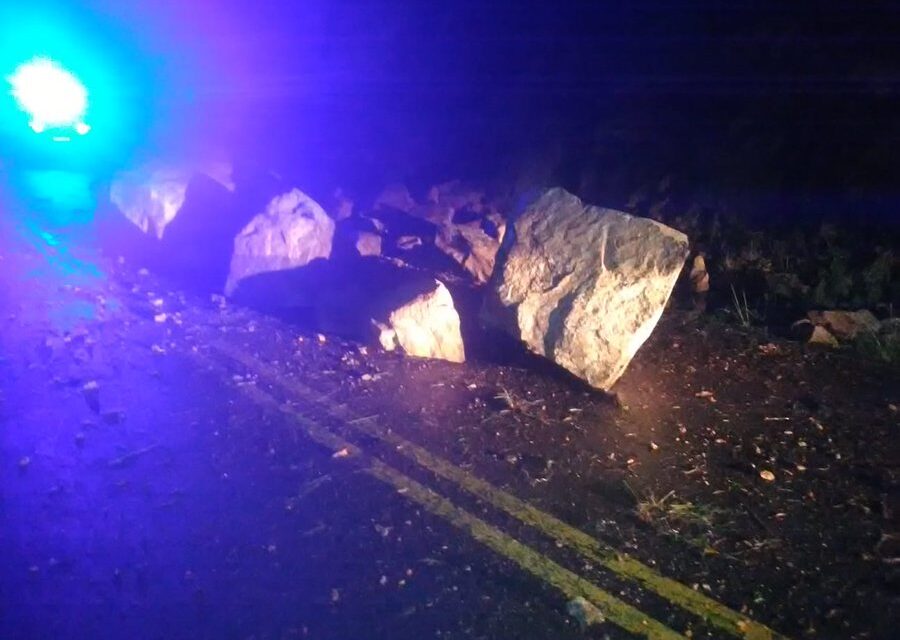 Desmoronamiento en Altas Cumbres: piden circular con precaución