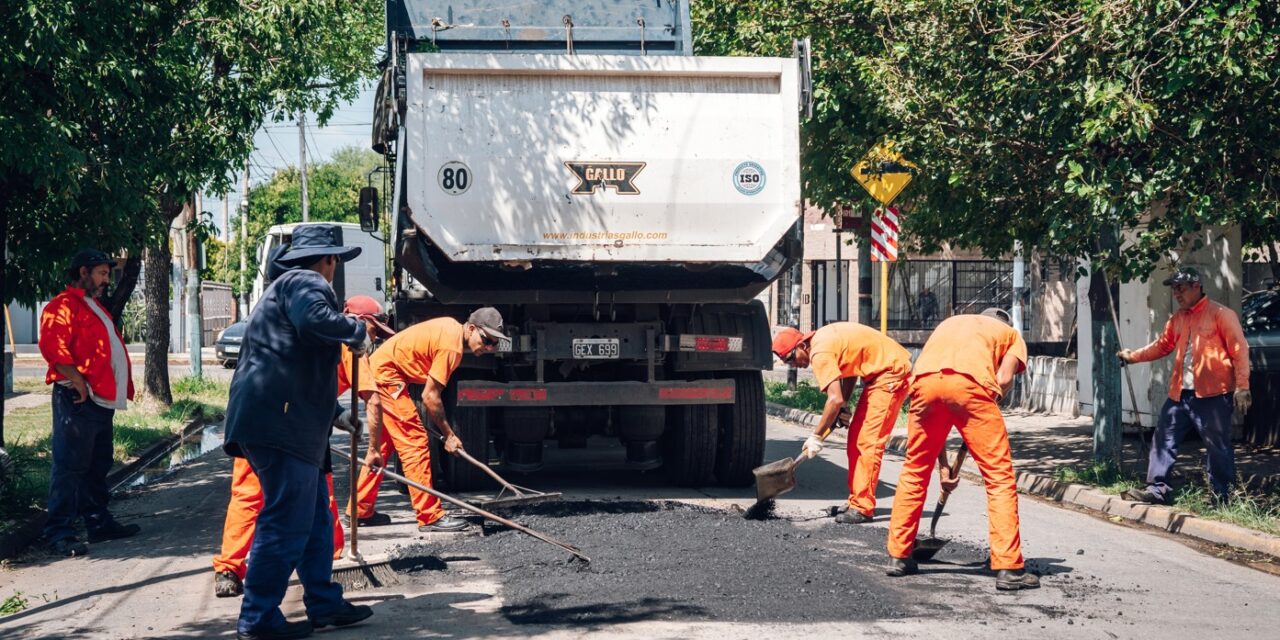 Concluyeron las obras de bacheo con hormigón en avenida Lagunilla