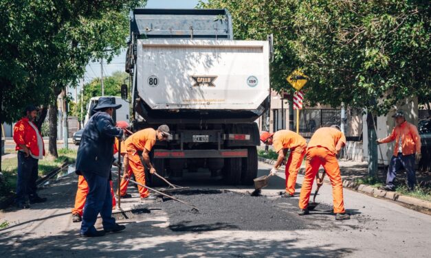Concluyeron las obras de bacheo con hormigón en avenida Lagunilla