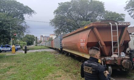 Descarriló un tren cargado con soja y generó un caos de tránsito en Alta Córdoba