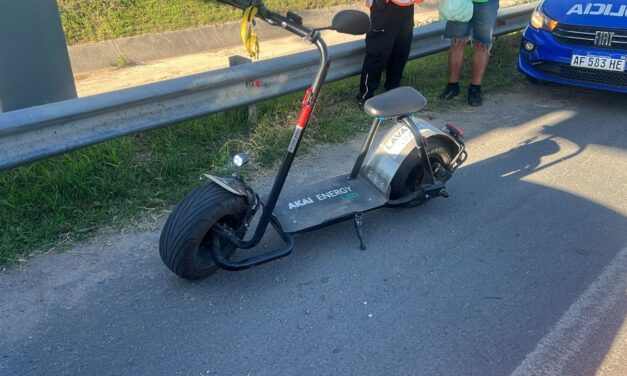 Iba en scooter por Circunvalación y fue sancionado