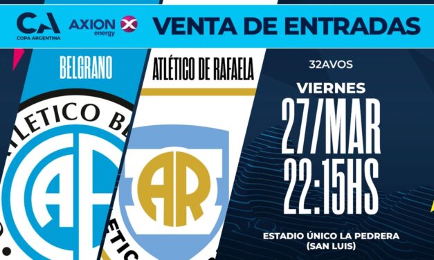 Siguen a la venta las entradas de Belgrano para Copa Argentina