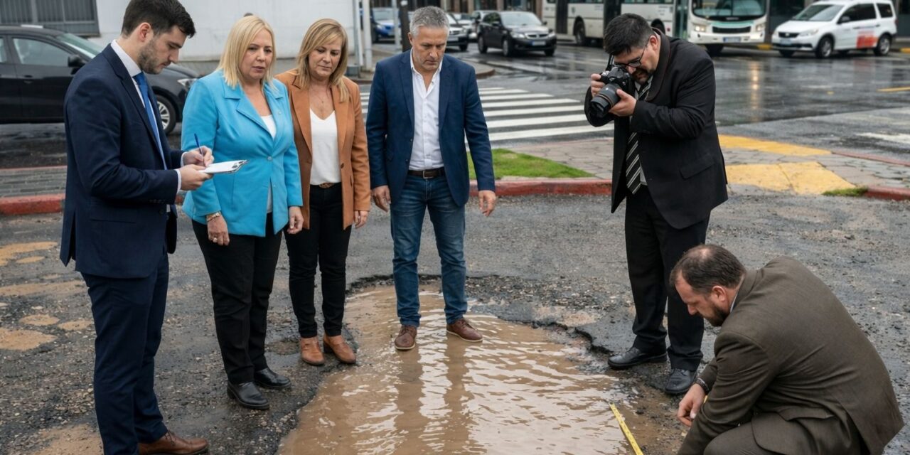 Concejales opositores ponen en agenda los baches en Córdoba