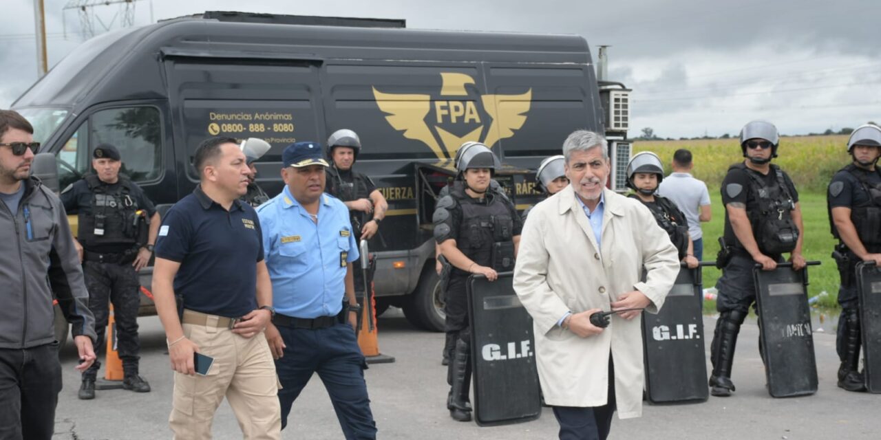 Quinteros: “El orden público no se negocia”