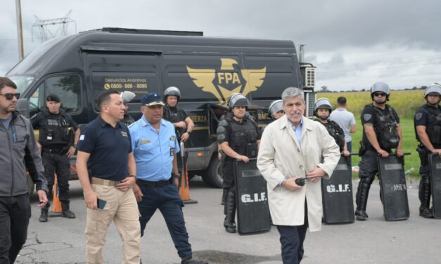 Quinteros: “El orden público no se negocia”