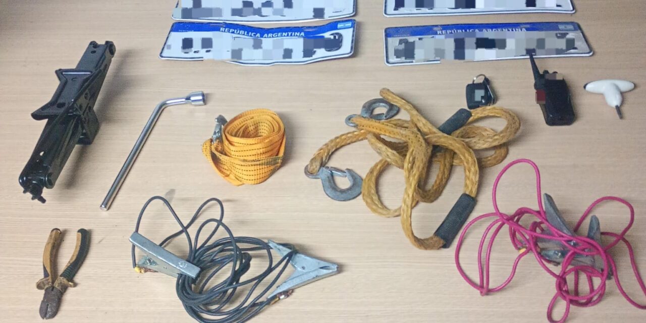 Secuestran un auto con pedido judicial y chapas patentes en Ameghino Norte