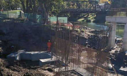 Avanza el nuevo puente en Santa Rosa de Calamuchita