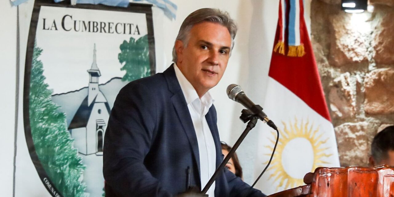 Llaryora anunció gas natural para La Cumbrecita