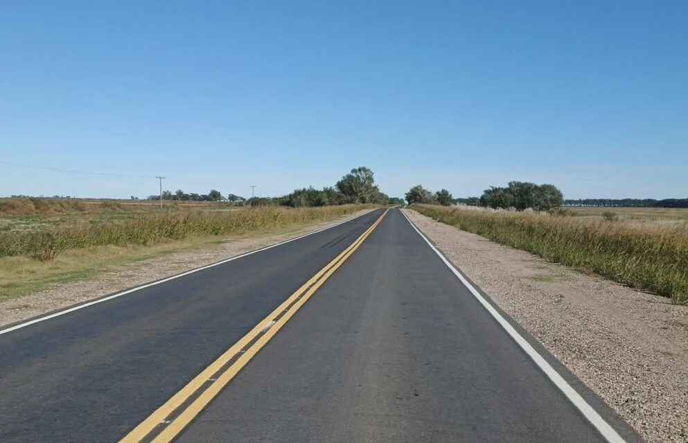 Finalizaron obras sobre la Ruta Provincial 26 en el sur cordobés