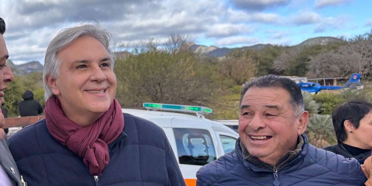 Llaryora realizó una gira por el departamento Pocho