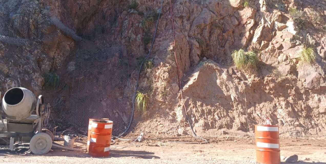 Así son los trabajos en Altas Cumbres: el corte seguirá hasta las 14