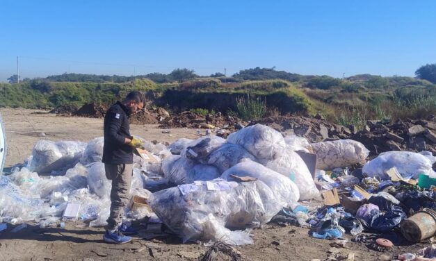 Detectaron residuos de una ferretería en un microbasural