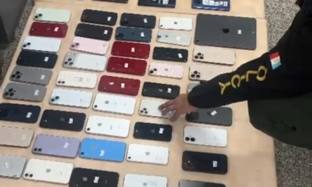 Secuestran más de 80 celulares ocultos en un departamento céntrico