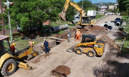 Avanza la duplicación de Bodereau con obras cloacales y desagües