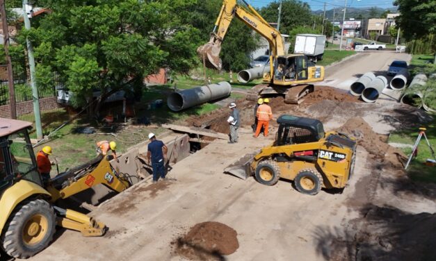 Avanza la duplicación de Bodereau con obras cloacales y desagües