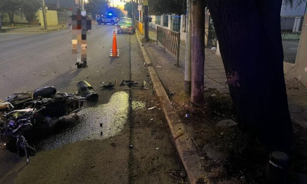 Murió un motociclista tras chocar contra un árbol en Los Boulevares