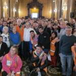 Ángel Rossi recibió a los naranjitas en la Catedral de Córdoba