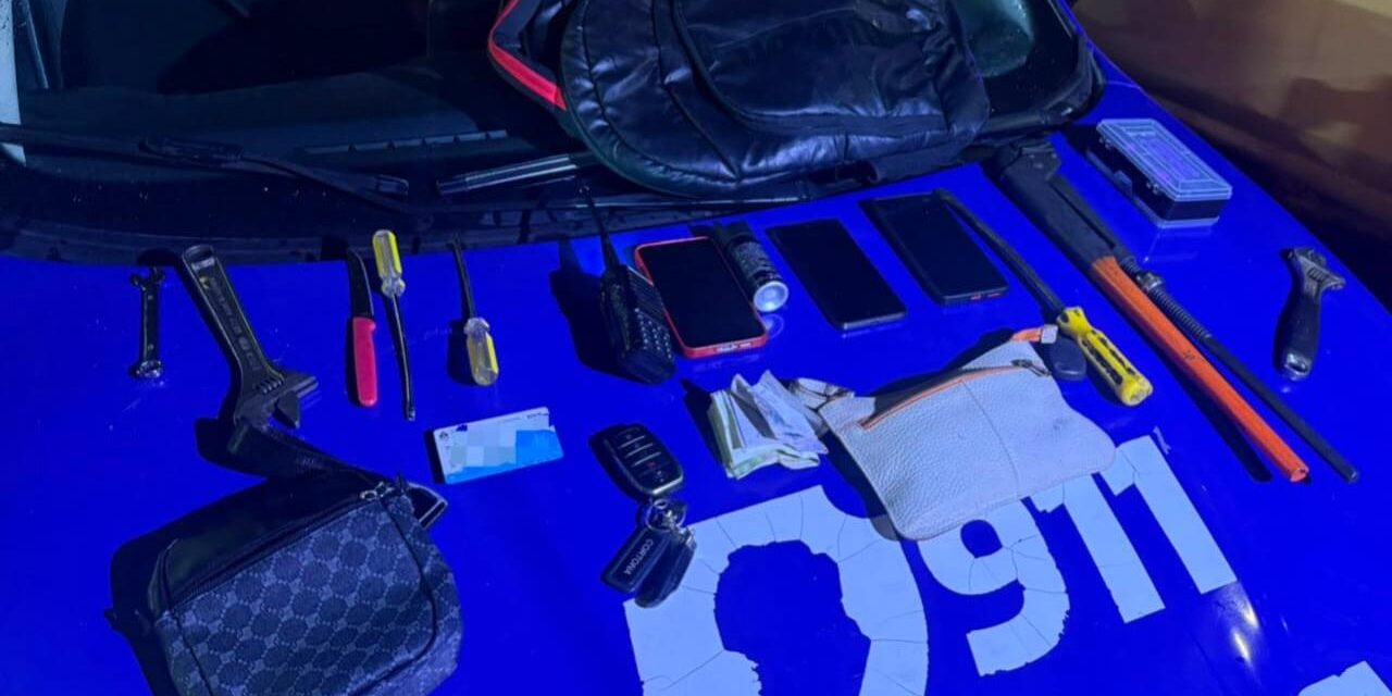 Cuatro detenidos con inhibidores en avenida Fuerza Aérea
