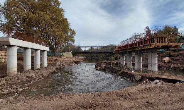 Avanza la construcción del nuevo puente en Santa Rosa