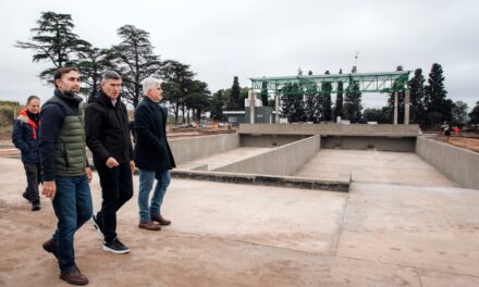 Passerini recorrió obras en Bajo Grande