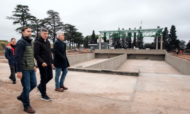 Passerini recorrió obras en Bajo Grande