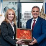 Llaryora recibió a la vicepresidenta de Uruguay