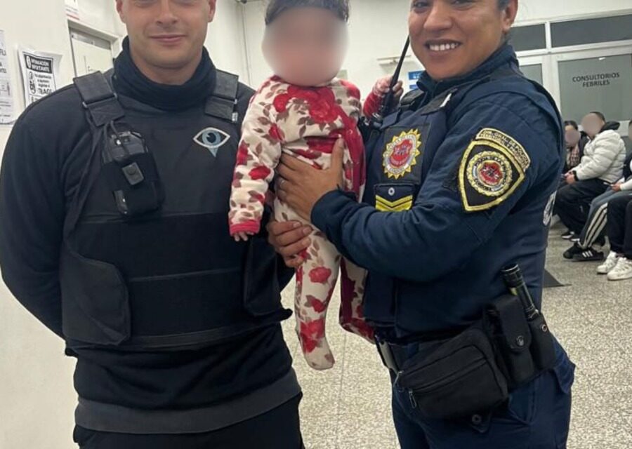 Heroico rescate de una bebé en barrio Jardín