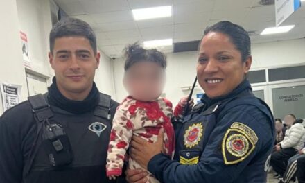 Heroico rescate de una bebé en barrio Jardín