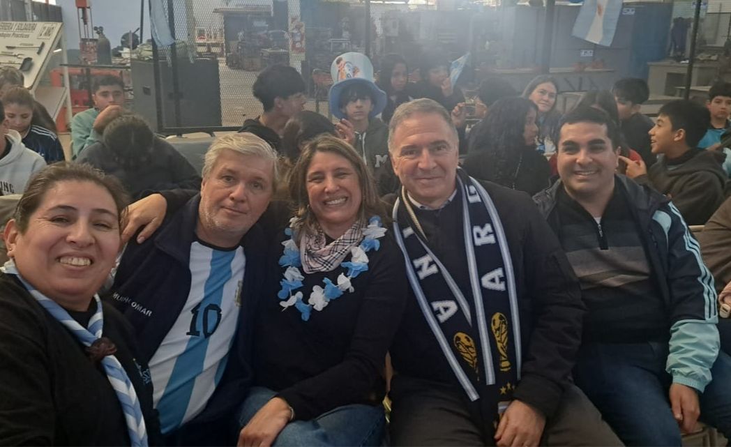 Ferreyra vivió el triunfo de Argentina junto a estudiantes