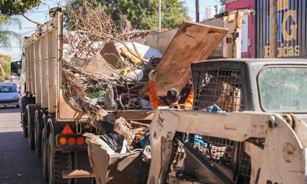 Megaoperativo de limpieza en barrio 1° de Mayo