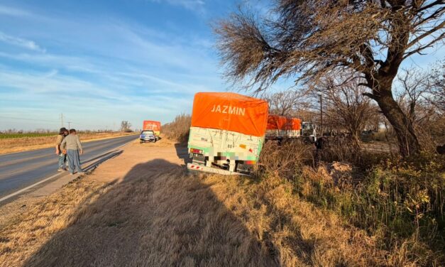 Dos camioneros resultaron heridos tras un choque en la Ruta 13